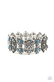 Paparazzi "Majestic Gardens" Blue Bracelet Paparazzi Jewelry
