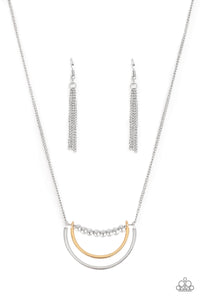 Paparazzi "Artificial Arches" Silver Necklace & Earring Set Paparazzi Jewelry