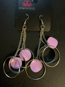 Paparazzi "Dreaming  Away" Purple Earrings Paparazzi Jewelry