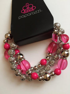 Paparazzi "Malibu Marina" Pink Bracelet Paparazzi Jewelry