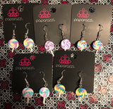 Girl's Starlet Shimmer Lollipop Sucker Candy Multi Set of 5 Earrings Paparazzi Jewelry