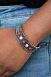 Paparazzi "Quarry Quake" Red Bracelet Paparazzi Jewelry