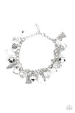 Paparazzi "Charmingly Romantic" White Bracelet Paparazzi Jewelry