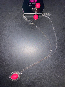 Paparazzi "Create Your Own Sunshine" Pink Necklace & Earring Set Paparazzi Jewelry