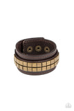 Paparazzi "Engine Room" Brown Urban Wrap Bracelet Unisex Paparazzi Jewelry