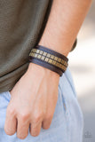 Paparazzi "Engine Room" Brown Urban Wrap Bracelet Unisex Paparazzi Jewelry