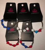 Girls Multi Color Starlet Shimmer Bracelets Star Set of 5 Bracelets Paparazzi Jewelry