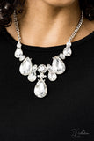 Paparazzi "Reign" White Zi Collection Necklace & Earring Set Paparazzi Jewelry