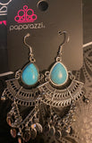 Paparazzi "Vintage Vagabond" Exclusive Blue Turquoise Earrings Paparazzi Jewelry