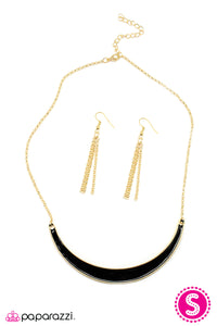 Paparazzi "Take The Bull By The Horns" Gold Necklace & Earring Set Paparazzi Jewelry