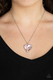 Paparazzi “Heart Flutter” Pink Necklace & Earring Set Paparazzi Jewelry