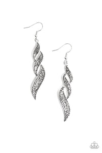 Paparazzi "On Fire" Silver Earrings Paparazzi Jewelry