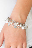 Paparazzi "Charmingly Romantic" White Bracelet Paparazzi Jewelry