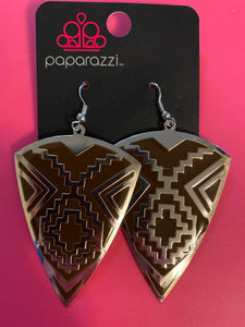 Paparazzi "Land Of The Lost" Brown Earrings Paparazzi Jewelry