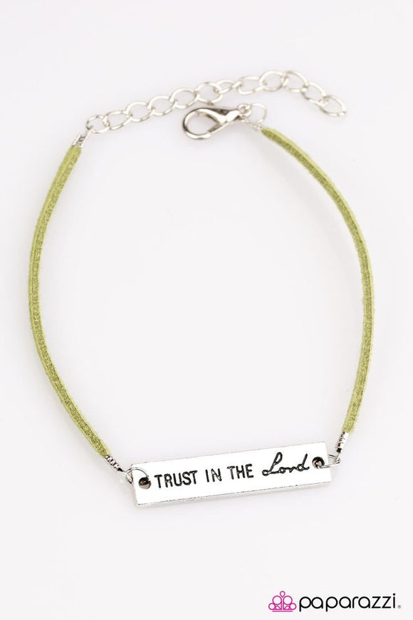 Paparazzi “Have Faith” Green Bracelet Paparazzi Jewelry