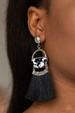 Paparazzi "Tassel Trot" Black Earrings Paparazzi Jewelry