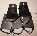 Girls Multi Charm Pull Cord Starlet Shimmer Bracelets Set of 5 Paparazzi Jewelry