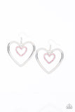 Paparazzi “Heart Candy Couture” Pink Earrings Paparazzi Jewelry