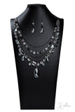 Paparazzi "Prismatic" Black 2019 Zi Collection Necklace & Earring Set Paparazzi Jewelry