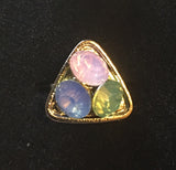 Girls Starlet Shimmer Triangle Triple Opal Set of 5 Multi Ring Paparazzi Jewelry