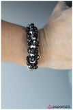 Paparazzi "Im Blushing" Black Bracelet Paparazzi Jewelry