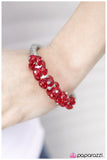 Paparazzi "Im Blushing" Red Bracelet Paparazzi Jewelry