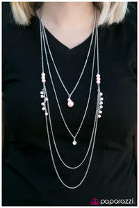 Paparazzi "Imperfect Cadence" Pink Necklace & Earring Set Paparazzi Jewelry