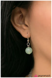Paparazzi "Imperfect Imperfections" Green Necklace & Earring Set Paparazzi Jewelry
