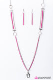 Paparazzi "Im With Cupid" Pink Necklace & Earring Set Paparazzi Jewelry