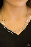 Paparazzi "Im Yours" Silver Necklace & Earring Set Paparazzi Jewelry