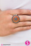 Paparazzi "In A Field of Roses, Be A Wildflower" Orange Ring Paparazzi Jewelry