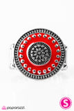 Paparazzi "In A Field Of Roses, Be A Wildflower" Red Ring Paparazzi Jewelry