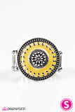 Paparazzi "In a Field of Roses, Be a Wildflower" Yellow Ring Paparazzi Jewelry