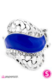 Paparazzi "In All the Right Places - Blue" ring Paparazzi Jewelry