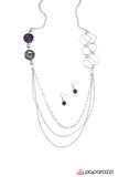 Paparazzi "In Anticipation" Purple Necklace & Earring Set Paparazzi Jewelry