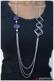 Paparazzi "In Anticipation" Purple Necklace & Earring Set Paparazzi Jewelry