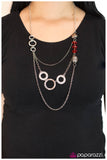 Paparazzi "In A Roundabout Way-Red" necklace Paparazzi Jewelry