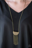Paparazzi "Incredibly Incan" Brass Necklace & Earring Set Paparazzi Jewelry