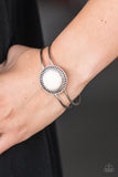 Paparazzi "In DUNE With The Times - White" bracelet Paparazzi Jewelry