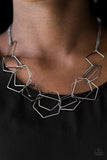 Paparazzi "Industrial Chaos" Black Necklace & Earring Set Paparazzi Jewelry