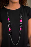 Paparazzi "Industry Shine" Pink Necklace & Earring Set Paparazzi Jewelry