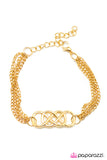 Paparazzi "Infinite Thrills - Gold" bracelet Paparazzi Jewelry