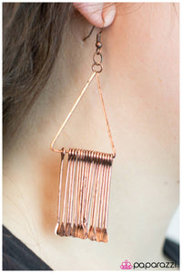 Paparazzi "In Full Swing" Copper Earrings Paparazzi Jewelry