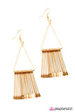 Paparazzi "In Full Swing" Gold Earrings Paparazzi Jewelry