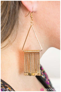 Paparazzi "In Full Swing" Gold Earrings Paparazzi Jewelry