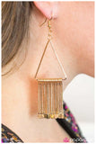 Paparazzi "In Full Swing" Gold Earrings Paparazzi Jewelry