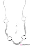 Paparazzi "In It to Win It" White Necklace & Earring Set Paparazzi Jewelry