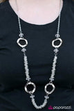 Paparazzi "In It to Win It" White Necklace & Earring Set Paparazzi Jewelry