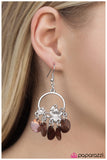 Paparazzi "In One Shell Swoop - Brown" earring Paparazzi Jewelry
