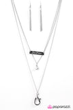 Paparazzi "Inspired To Inspire" Silver Necklace & Earring Set Paparazzi Jewelry